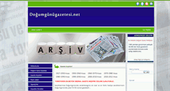 Desktop Screenshot of dogumgunugazetesi.net